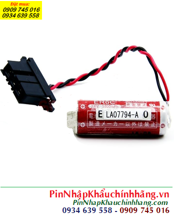 LA07794-A TA81373-C ER6C WK60 Pin nuôi nguồn 3.6v Lithium 1800mAh (Zắc cắm đặc biệt), Xuất xứ NHẬT